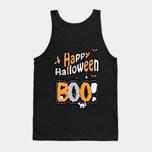 BOO .... Happy Halloween Day Tank Top